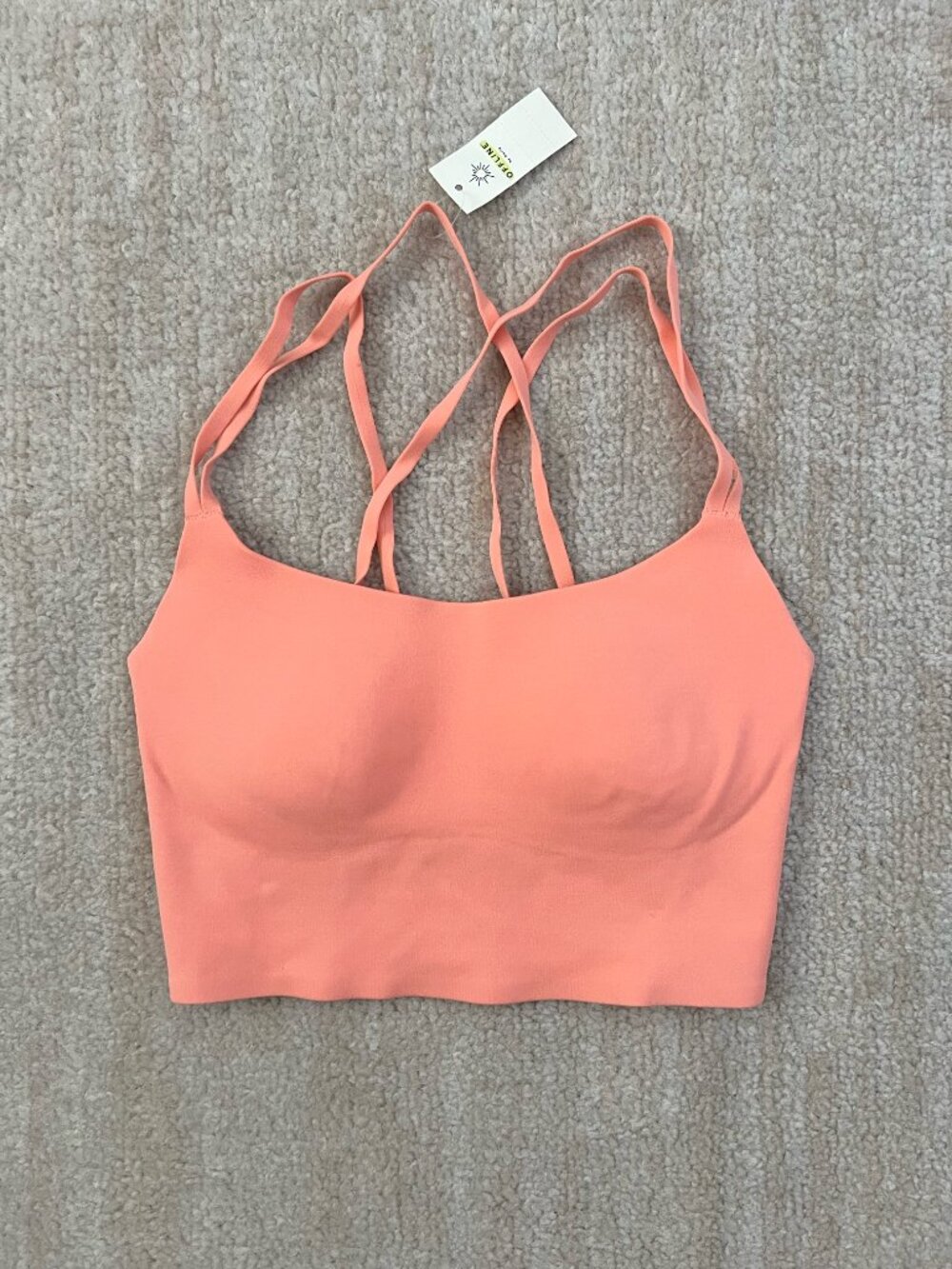 NWT Aerie Offline Real Me Strappy Longline Sports Bra Top XXS